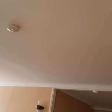 Cracked and sagging ceiling repaired